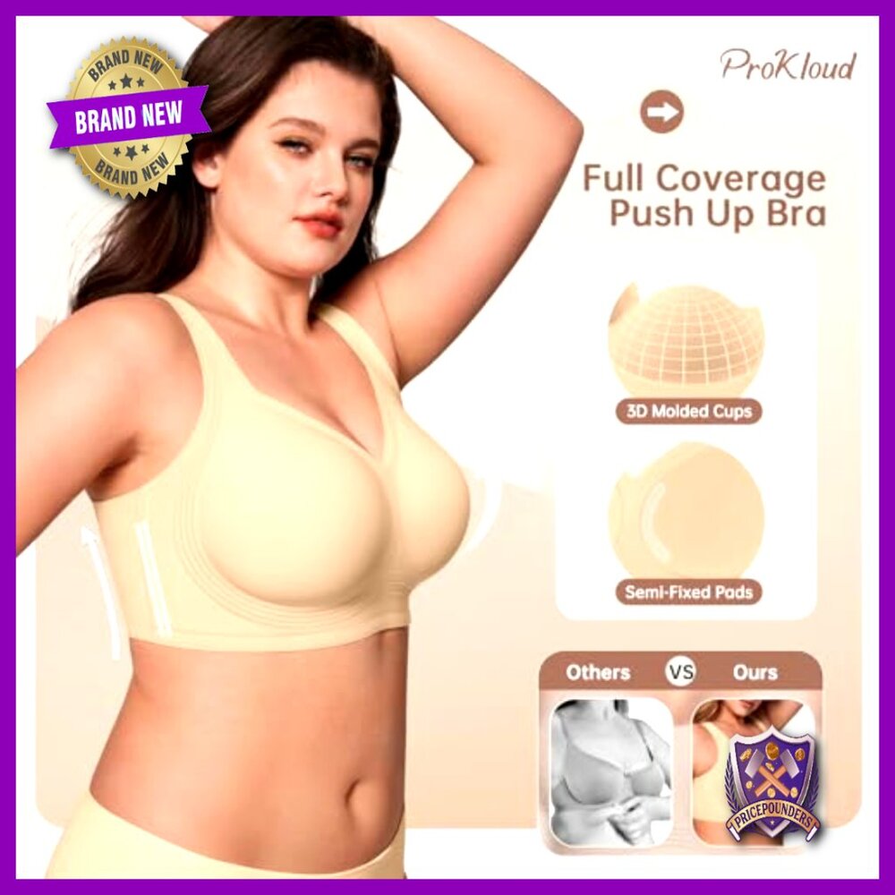 Wireless Full Coverage Bra With Support Lift Seam… - image 3